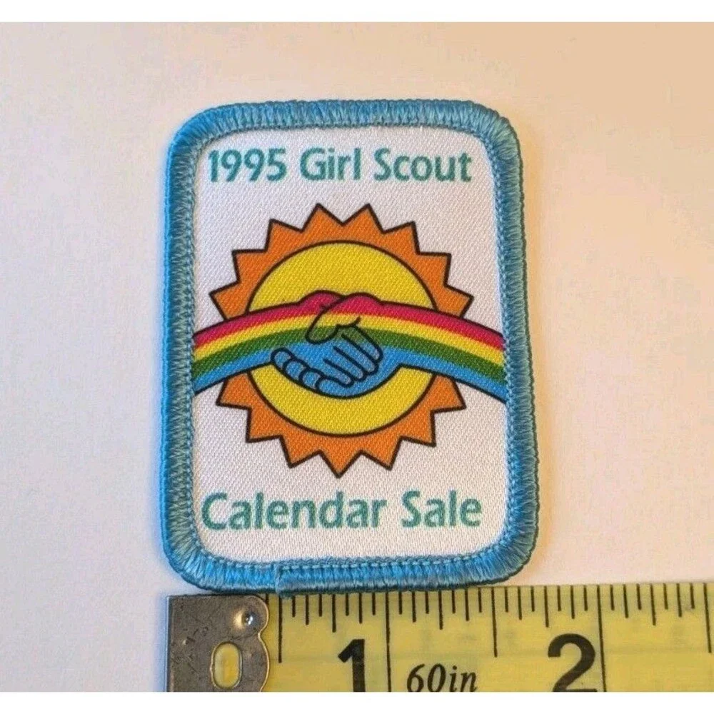 VTG 1995 and 1997 Girl Scouts Calendar Sale 100+ Cookie Sales Patch Badge Lot